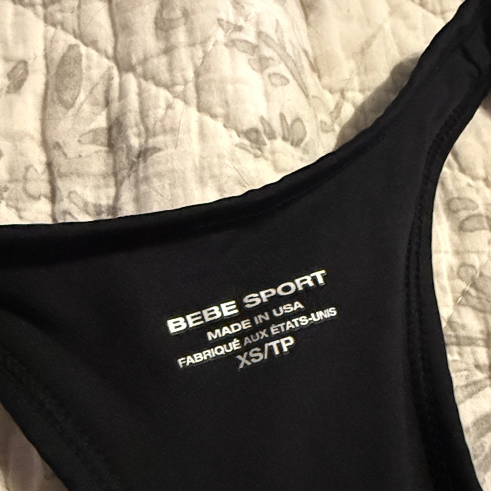 Bebe Sport Capri Unitard Jumpsuit with belt - Picture 2 of 12